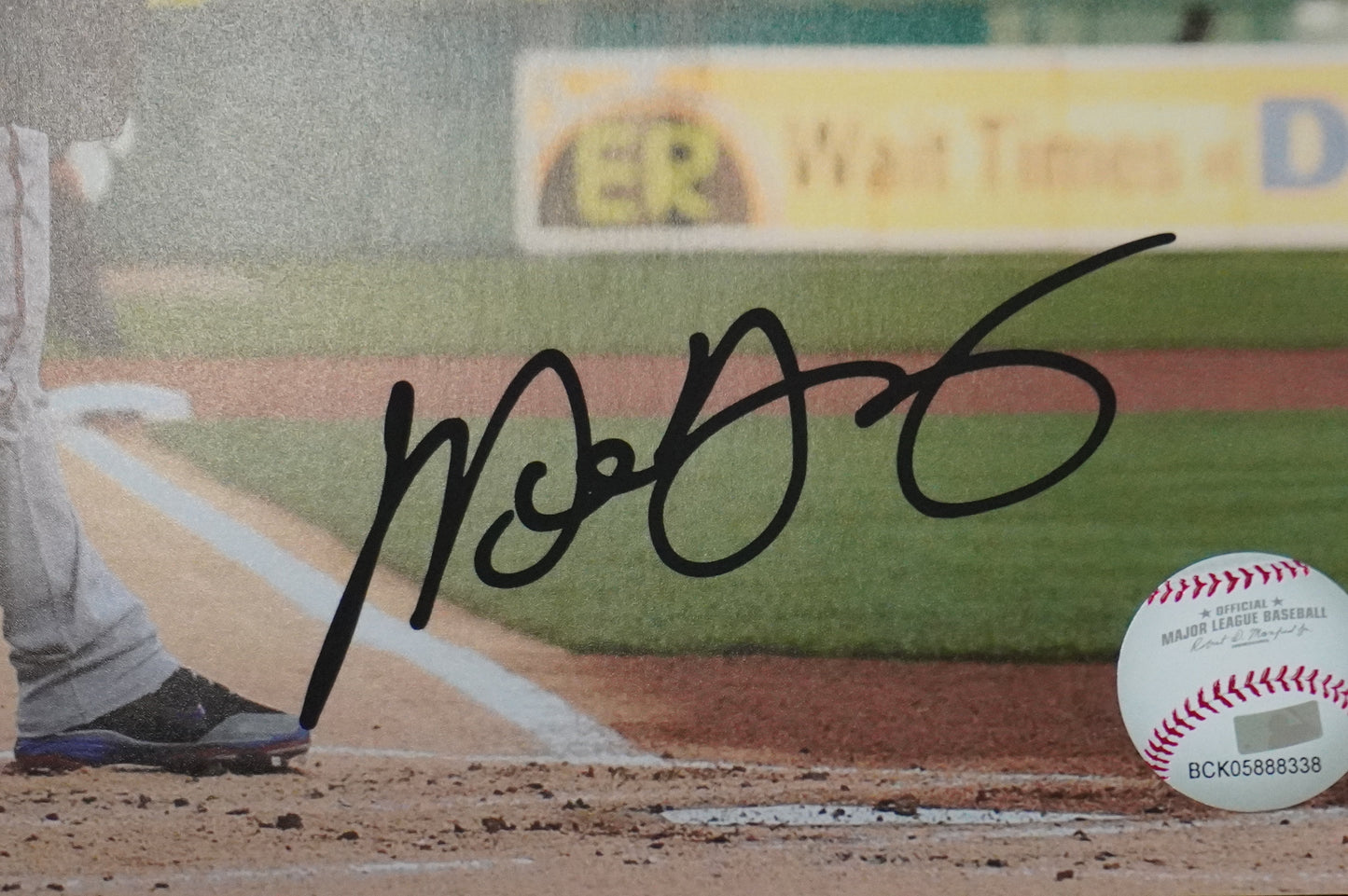 MICHAEL YOUNG TEXAS RANGERS Signed 8x10 Photo BAS COA
