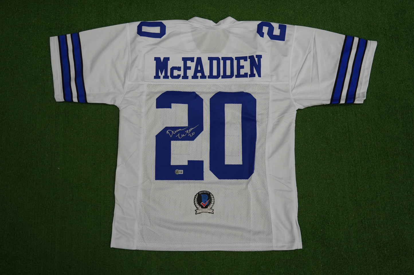 DARREN McFADDEN DALLAS COWBOYS SIGNED JERSEY Arkansas Razorbacks L BAS