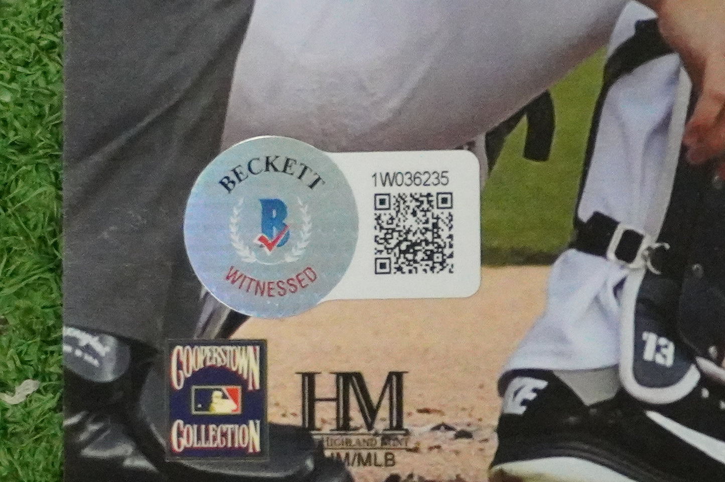 MICHAEL YOUNG TEXAS RANGERS Signed 8x10 Photo BAS COA