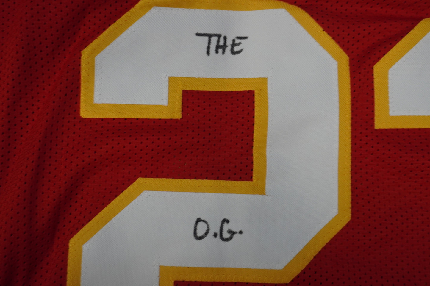 PAT PATRICK MAHOMES SR KANSAS CITY CHIEFS SIGNED JERSEY w/OG MVPMAKER BAS