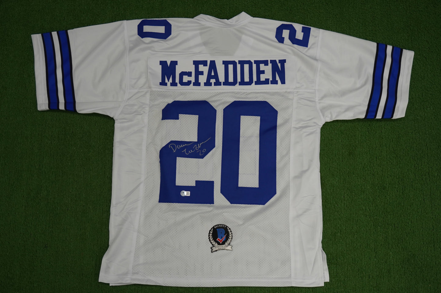 DARREN McFADDEN DALLAS COWBOYS SIGNED JERSEY Arkansas Razorbacks L BAS