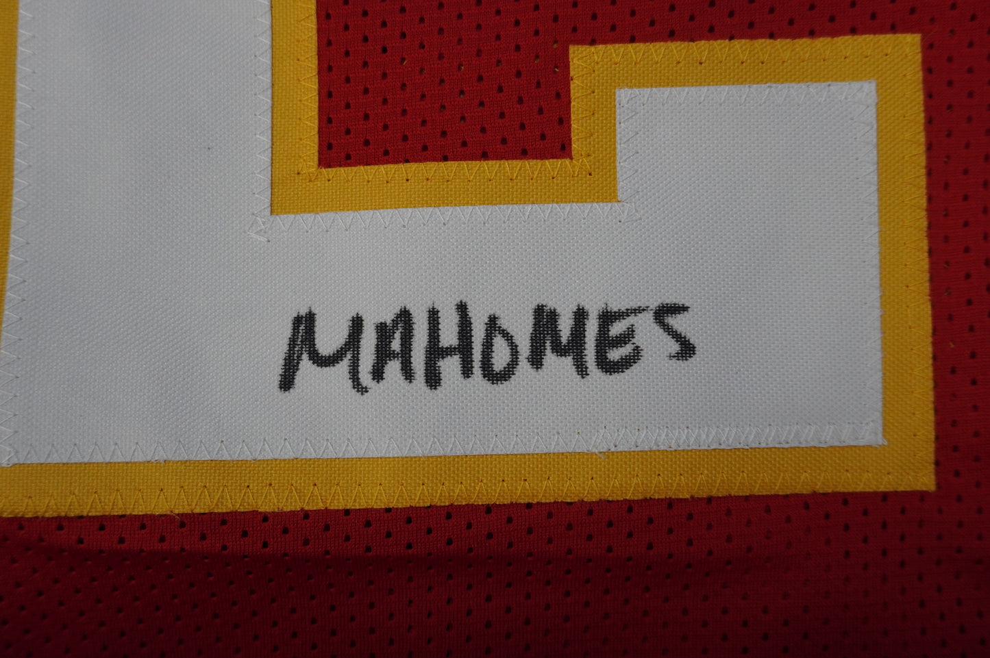 PAT PATRICK MAHOMES SR KANSAS CITY CHIEFS SIGNED JERSEY w/OG MVPMAKER BAS