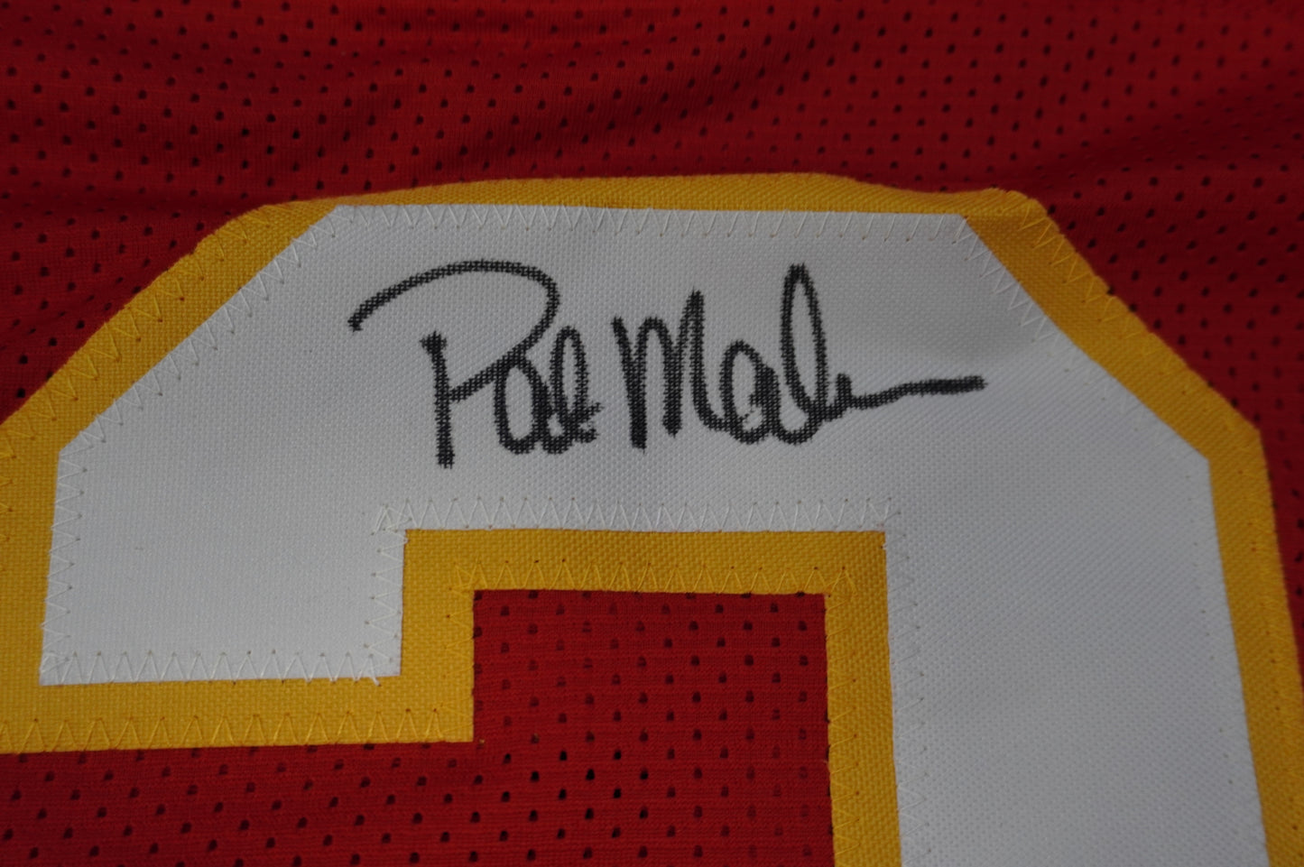 PAT PATRICK MAHOMES SR KANSAS CITY CHIEFS SIGNED JERSEY w/OG MVPMAKER BAS