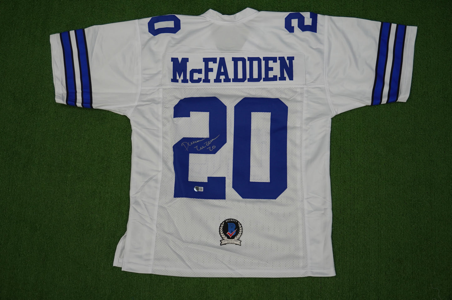 DARREN McFADDEN DALLAS COWBOYS SIGNED JERSEY Arkansas Razorbacks L BAS