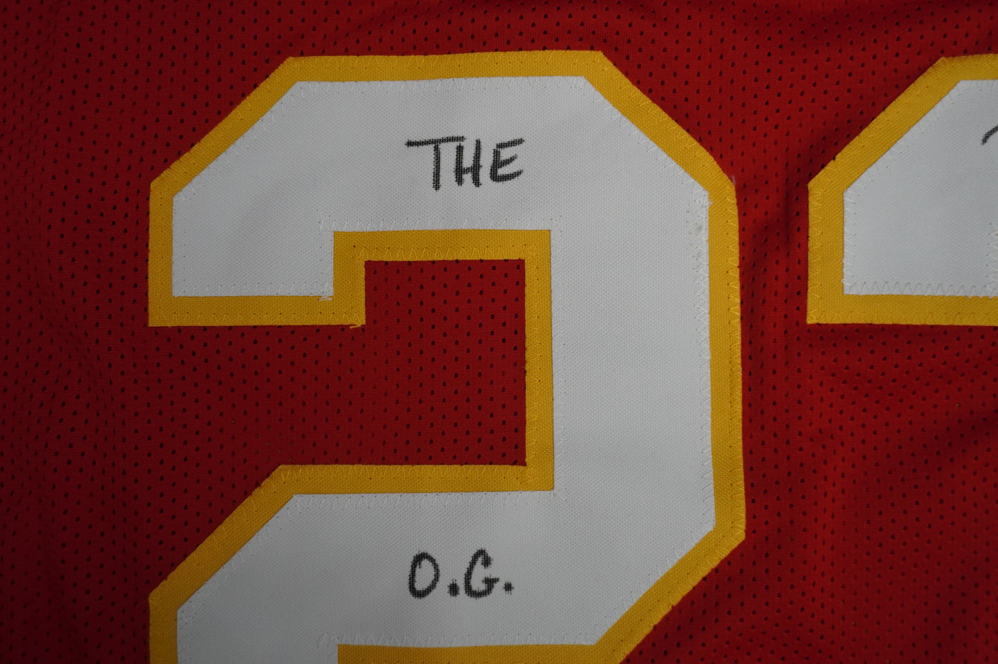 PAT PATRICK MAHOMES SR KANSAS CITY CHIEFS SIGNED JERSEY w/OG MVPMAKER BAS
