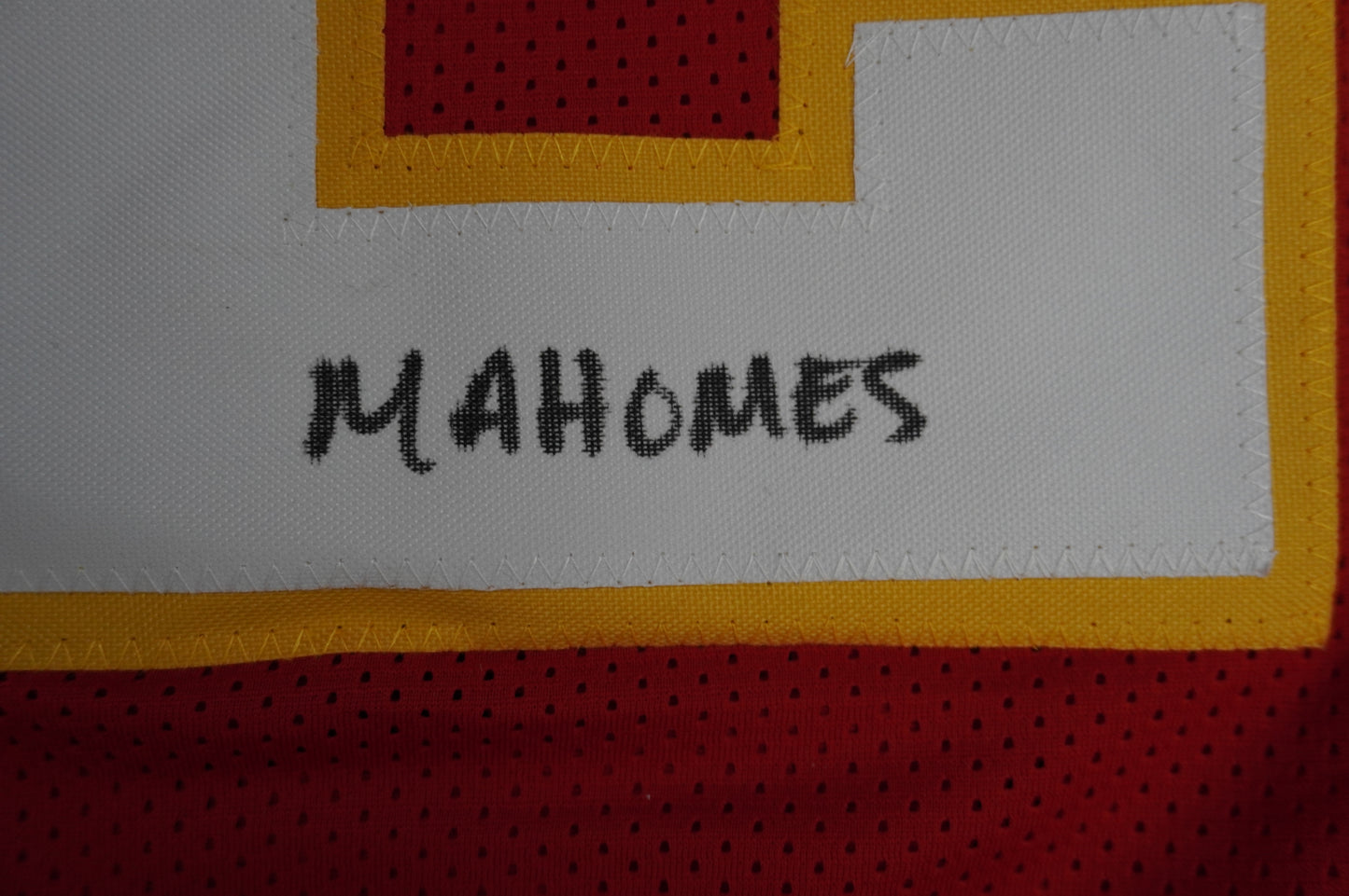PAT PATRICK MAHOMES SR KANSAS CITY CHIEFS SIGNED JERSEY w/OG MVPMAKER BAS