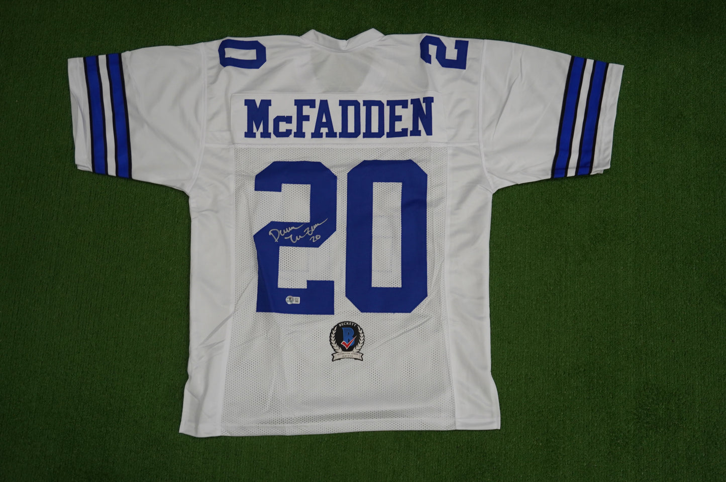 DARREN McFADDEN DALLAS COWBOYS SIGNED JERSEY Arkansas Razorbacks L BAS