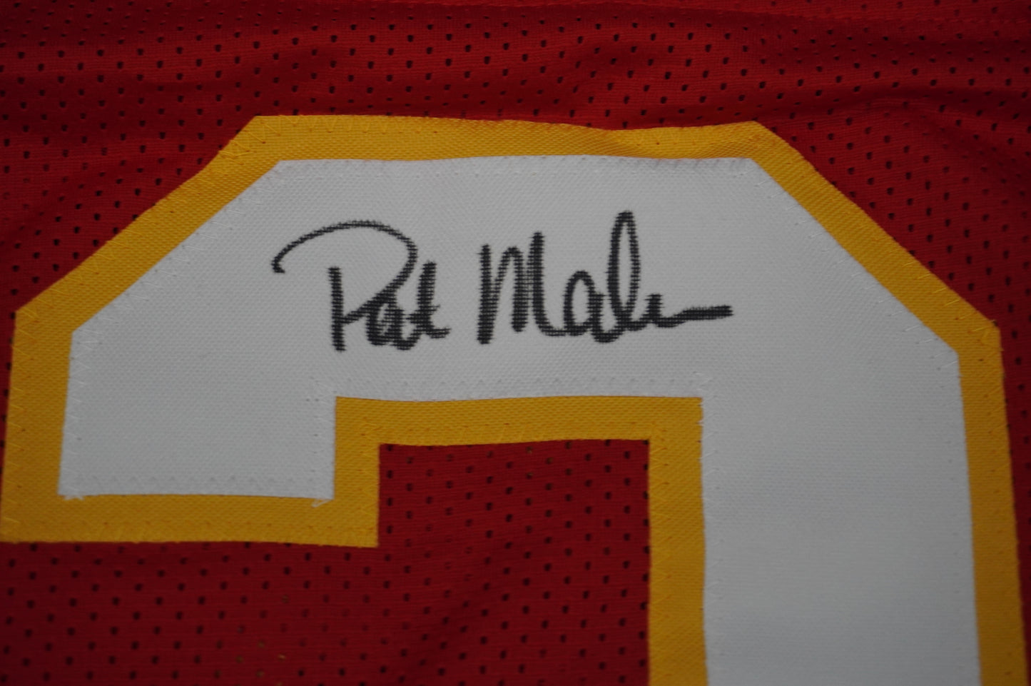 PAT PATRICK MAHOMES SR KANSAS CITY CHIEFS SIGNED JERSEY w/OG MVPMAKER BAS