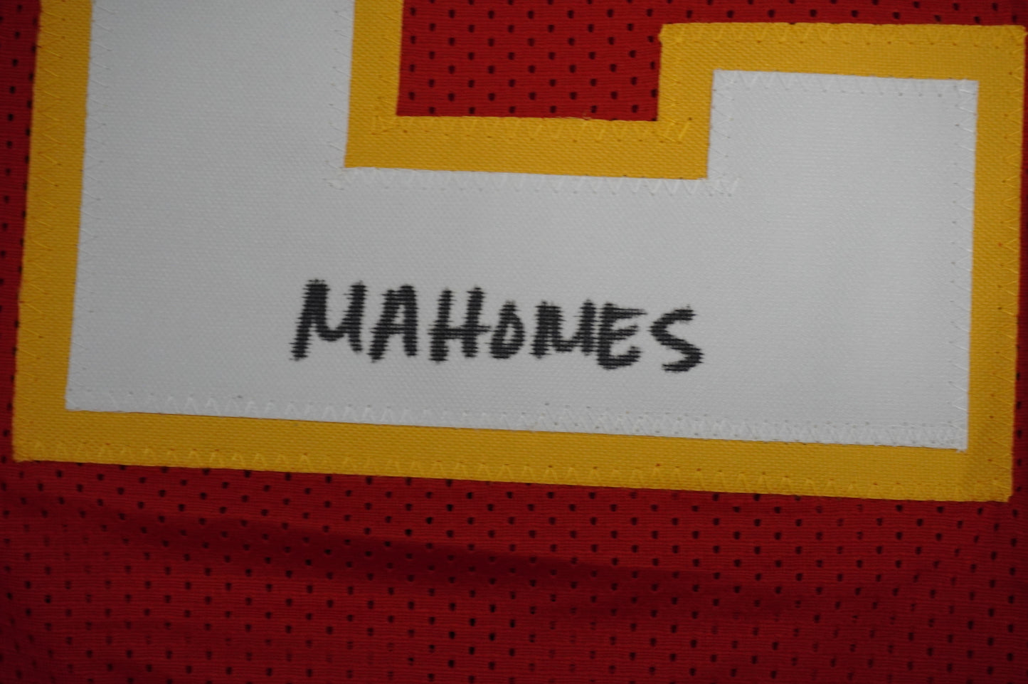 PAT PATRICK MAHOMES SR KANSAS CITY CHIEFS SIGNED JERSEY w/OG MVPMAKER BAS