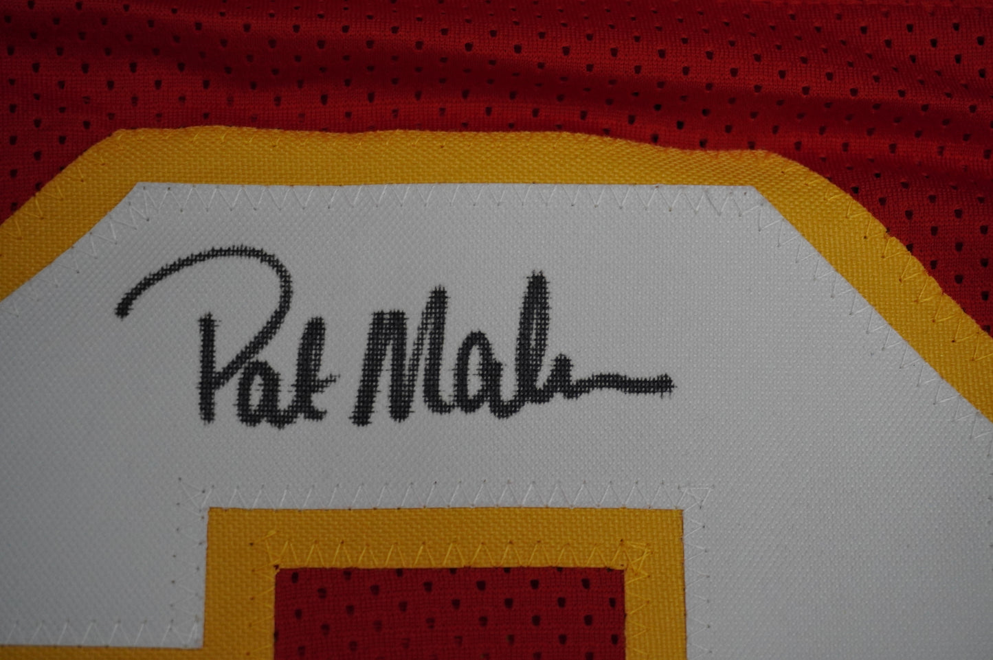 PAT PATRICK MAHOMES SR KANSAS CITY CHIEFS SIGNED JERSEY w/OG MVPMAKER BAS