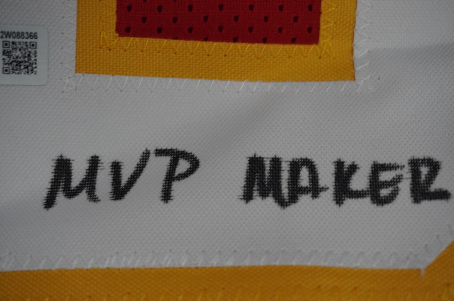 PAT PATRICK MAHOMES SR KANSAS CITY CHIEFS SIGNED JERSEY w/OG MVPMAKER BAS