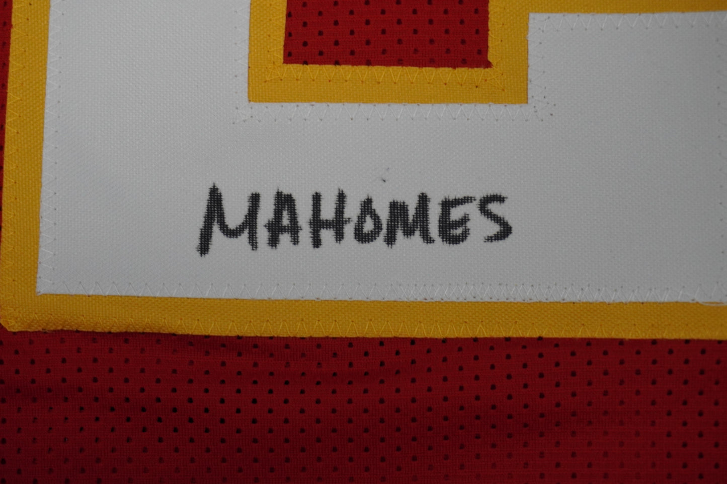 PAT PATRICK MAHOMES SR KANSAS CITY CHIEFS SIGNED JERSEY w/OG MVPMAKER BAS