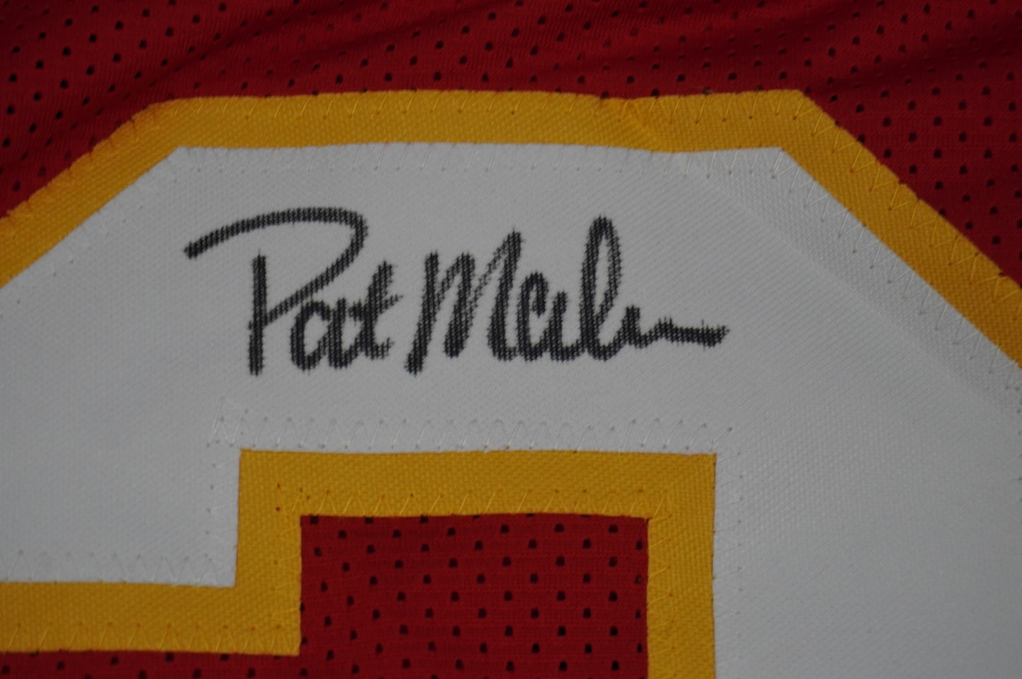 PAT PATRICK MAHOMES SR KANSAS CITY CHIEFS SIGNED JERSEY w/OG MVPMAKER BAS