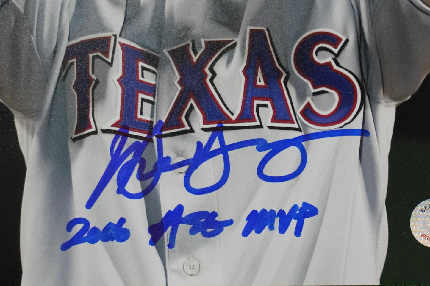 MICHAEL YOUNG SIGNED 8x10 PHOTO 2006 All-Star Game w/"2006 ASG MVP" BAS COA