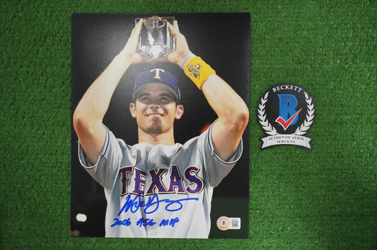 MICHAEL YOUNG SIGNED 8x10 PHOTO 2006 All-Star Game w/"2006 ASG MVP" BAS COA