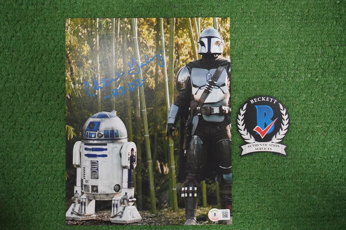 CHRISTINE GALEY SIGNED 8x10 Photo STAR WARS R2-D2 BAS COA