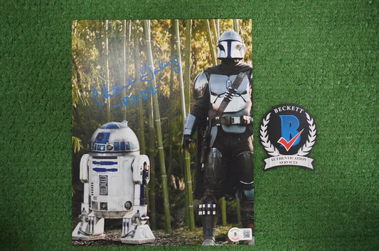 CHRISTINE GALEY SIGNED 8x10 Photo STAR WARS R2-D2 BAS COA