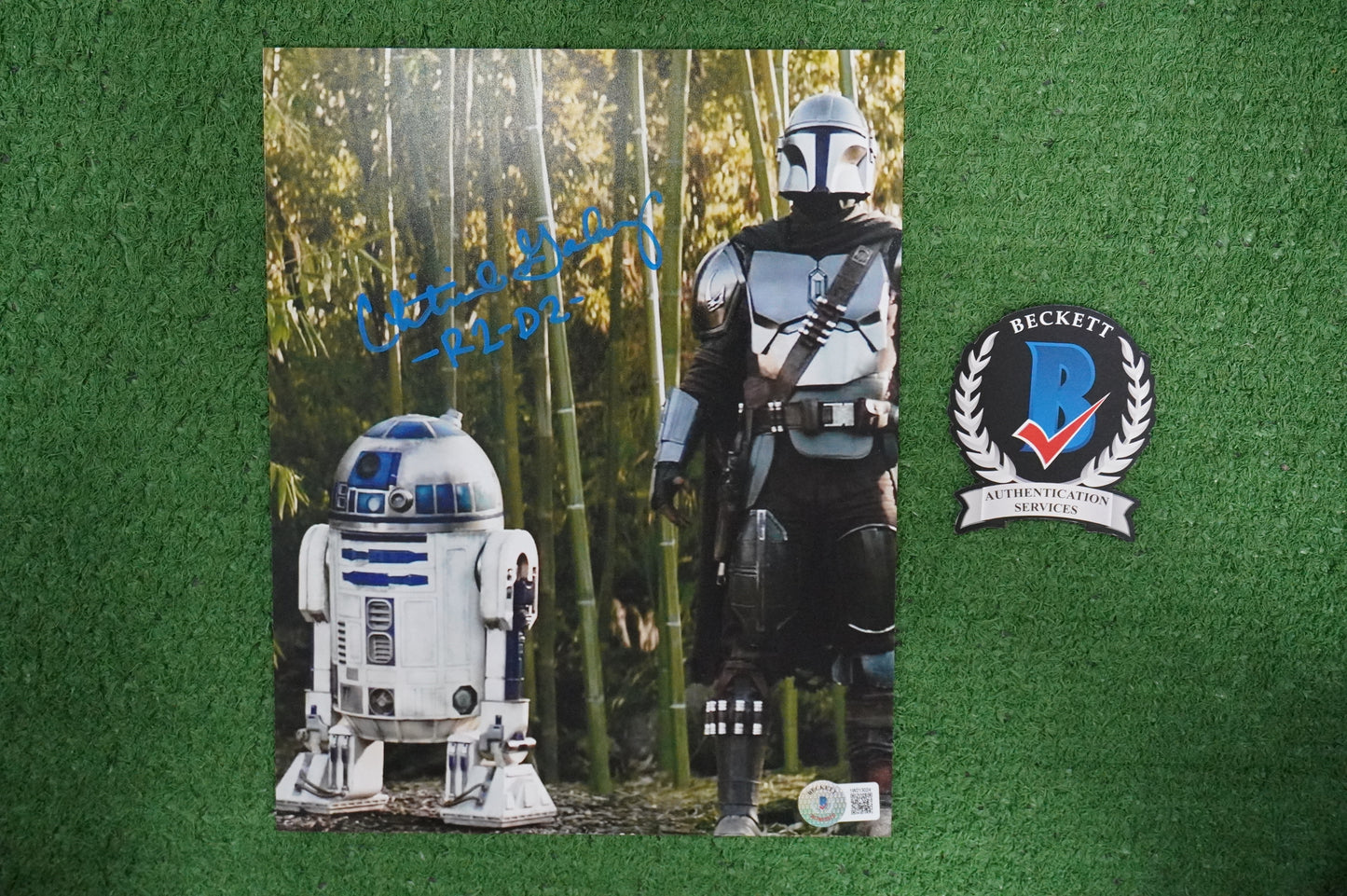 CHRISTINE GALEY SIGNED 8x10 Photo STAR WARS R2-D2 BAS COA