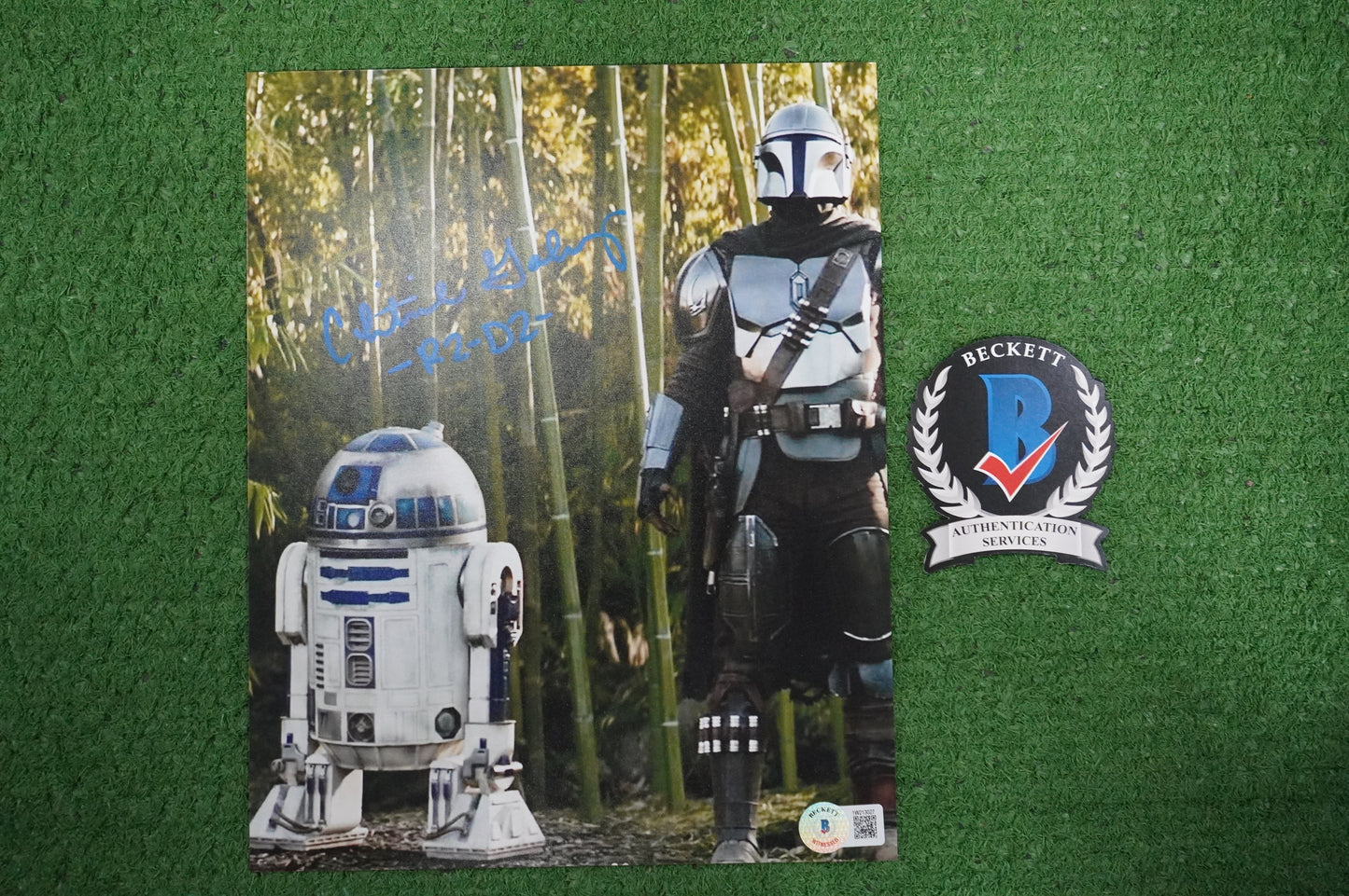 CHRISTINE GALEY SIGNED 8x10 Photo STAR WARS R2-D2 BAS COA