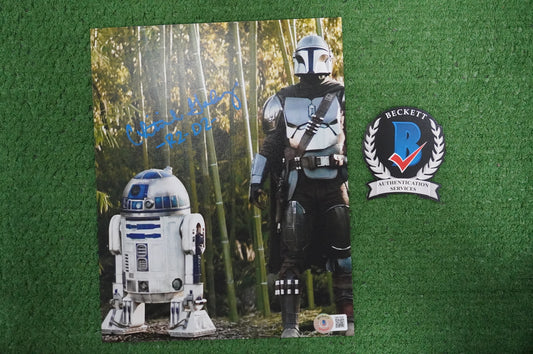 CHRISTINE GALEY SIGNED 8x10 Photo STAR WARS R2-D2 BAS COA