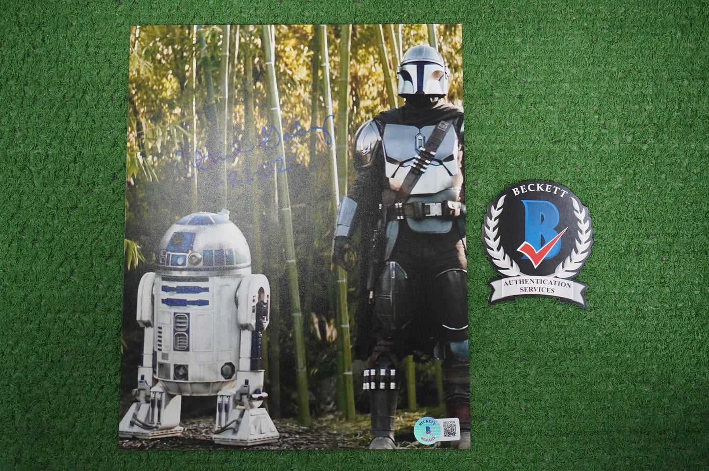 CHRISTINE GALEY SIGNED 8x10 Photo STAR WARS R2-D2 BAS COA