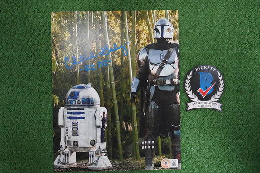 CHRISTINE GALEY SIGNED 8x10 Photo STAR WARS R2-D2 BAS COA