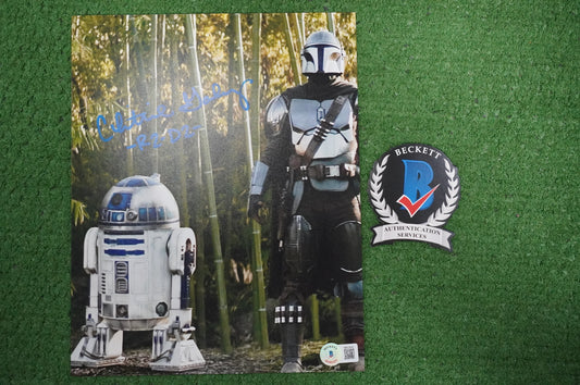 CHRISTINE GALEY SIGNED 8x10 Photo STAR WARS R2-D2 BAS COA