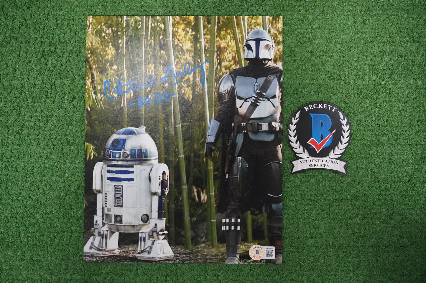 CHRISTINE GALEY SIGNED 8x10 Photo STAR WARS R2-D2 BAS COA