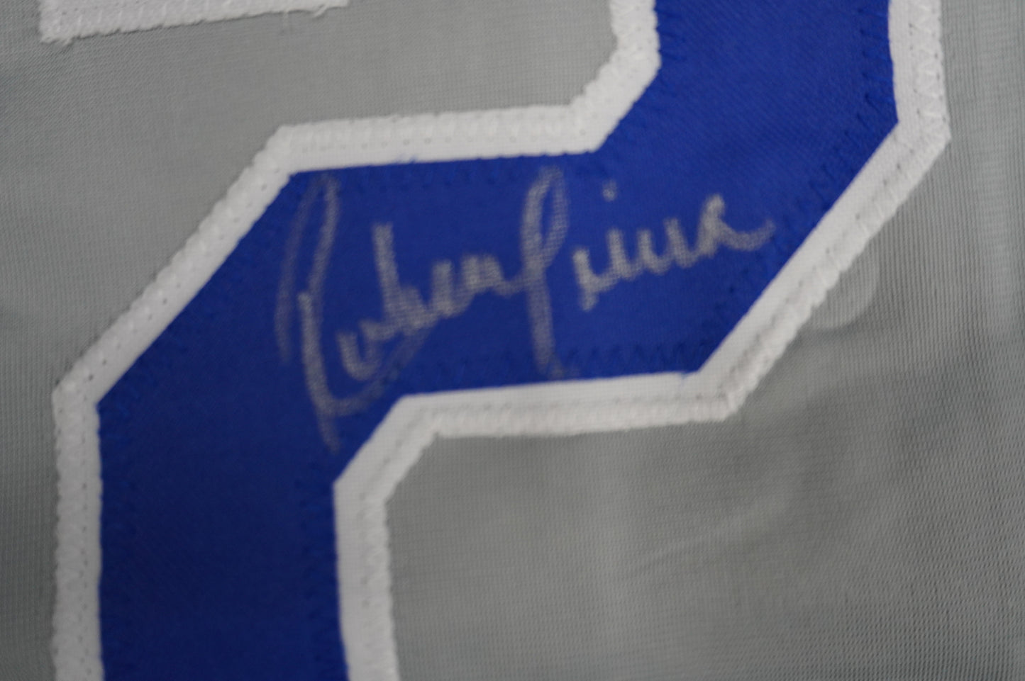 RUBEN SIERRA TEXAS RANGERS SIGNED ROAD JERSEY w/El Caballo BAS COA