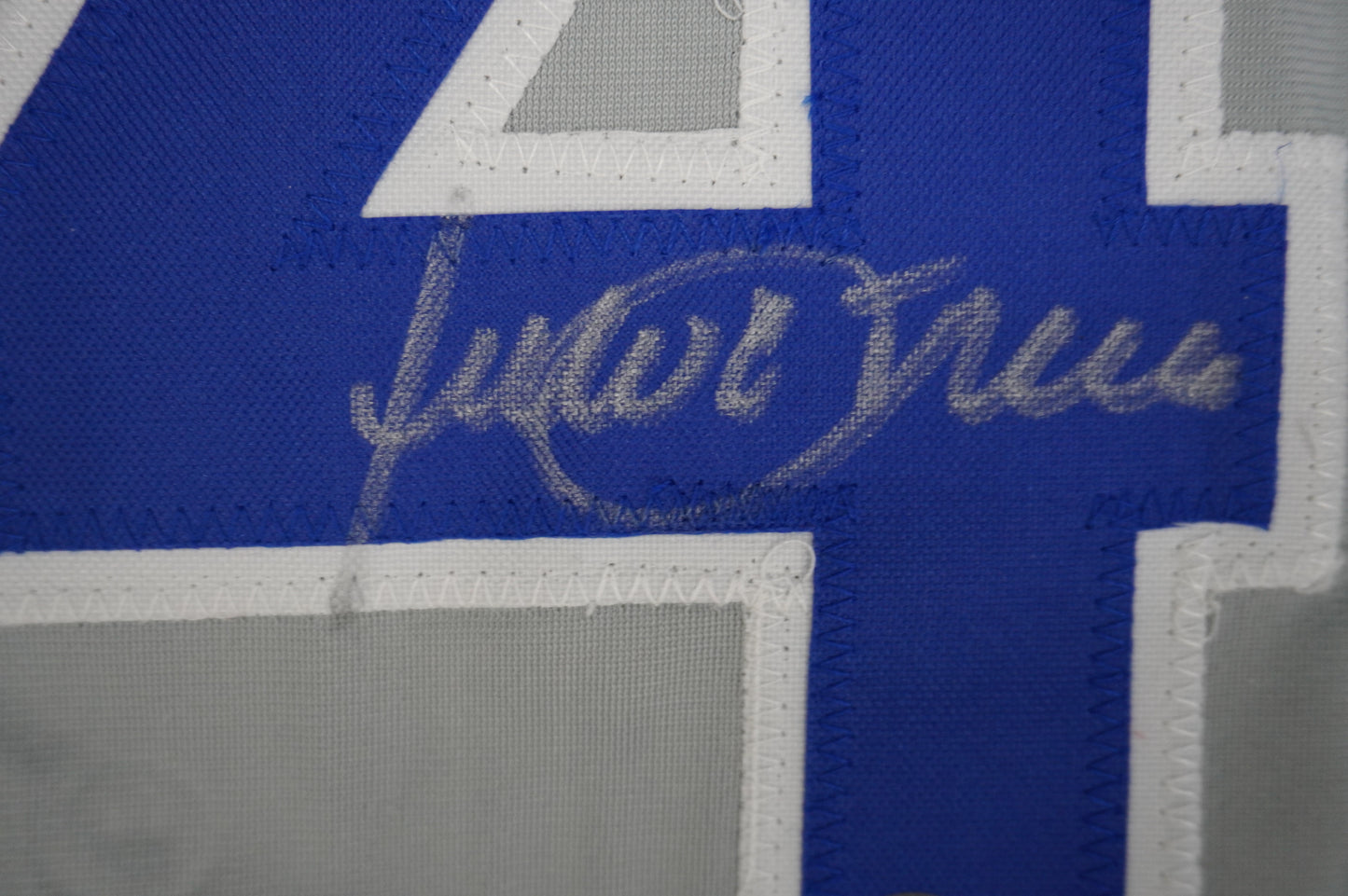 JULIO FRANCO TEXAS RANGERS SIGNED ROAD JERSEY BAS COA