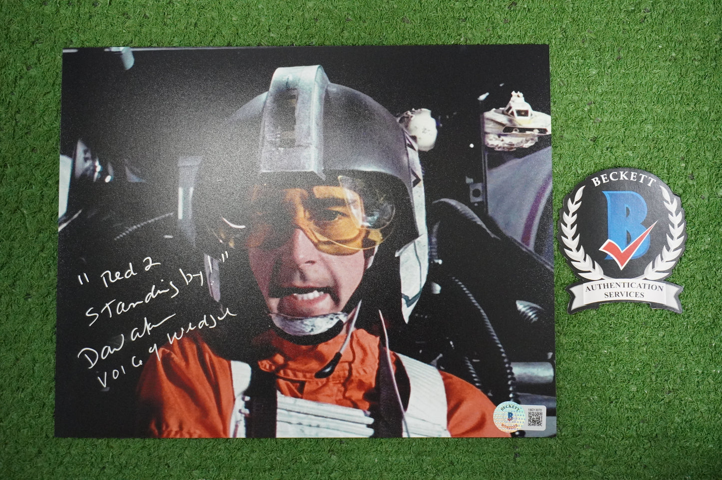 DAVID ANKRUM SIGNED 8x10 PHOTO STAR WARS Voice of Wedge w/Inscriptions BAS COA