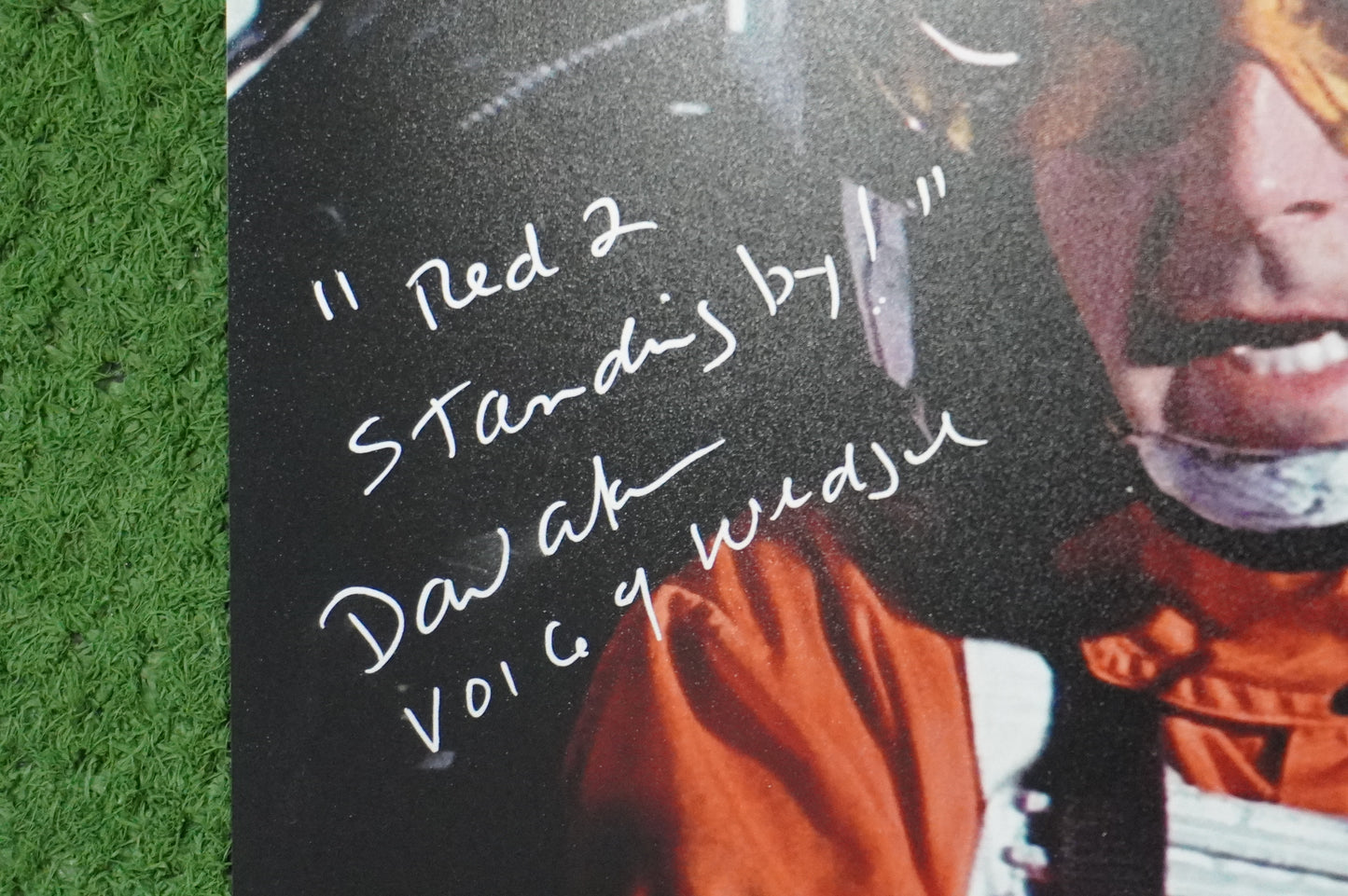 DAVID ANKRUM SIGNED 8x10 PHOTO STAR WARS Voice of Wedge w/Inscriptions BAS COA