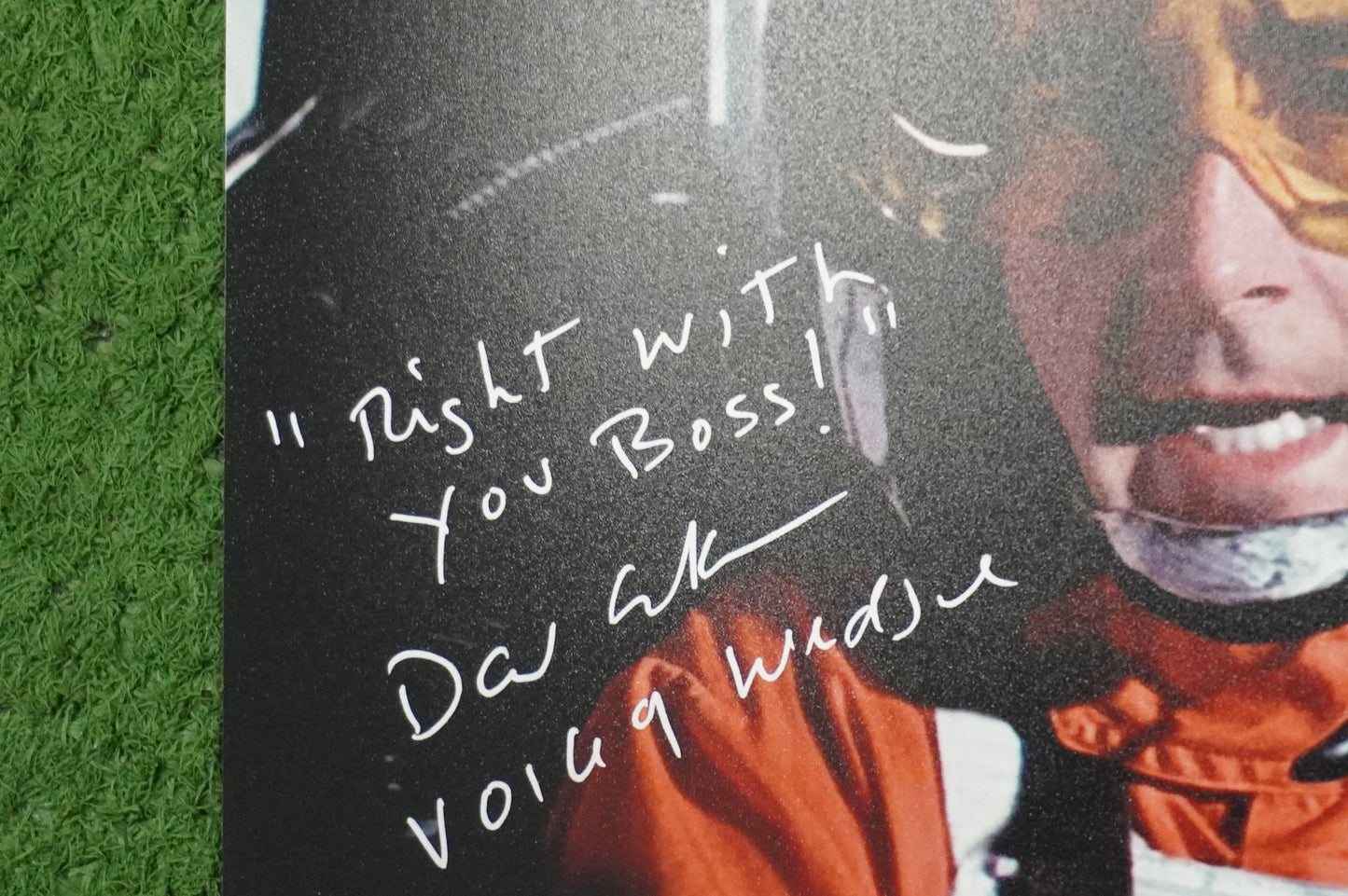 DAVID ANKRUM SIGNED 8x10 PHOTO STAR WARS Voice of Wedge w/Inscriptions BAS COA