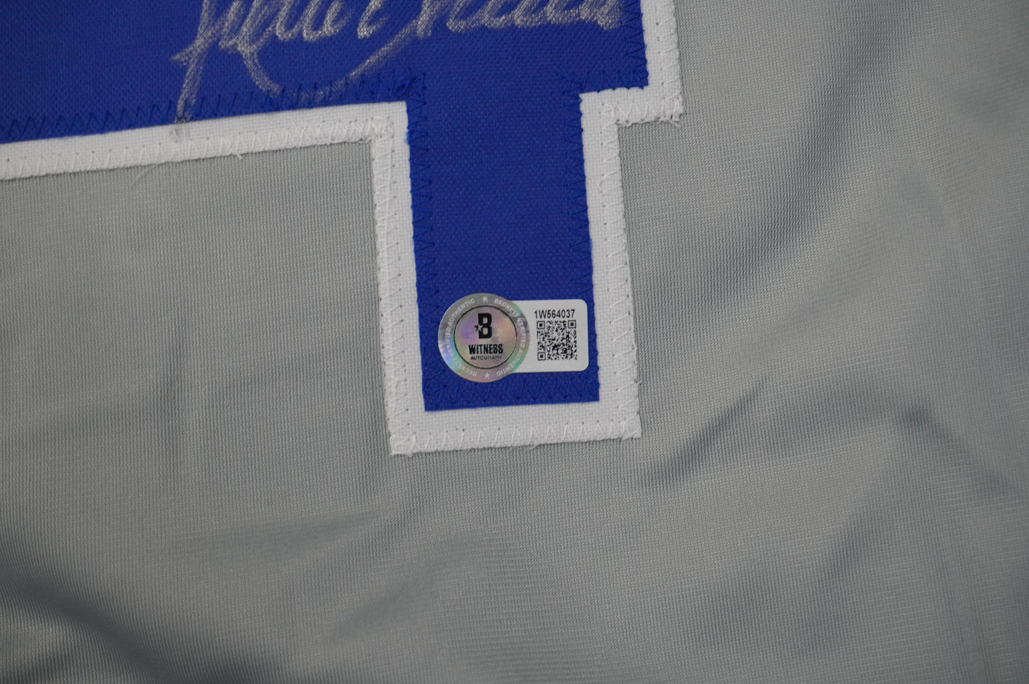 JULIO FRANCO TEXAS RANGERS SIGNED ROAD JERSEY BAS COA