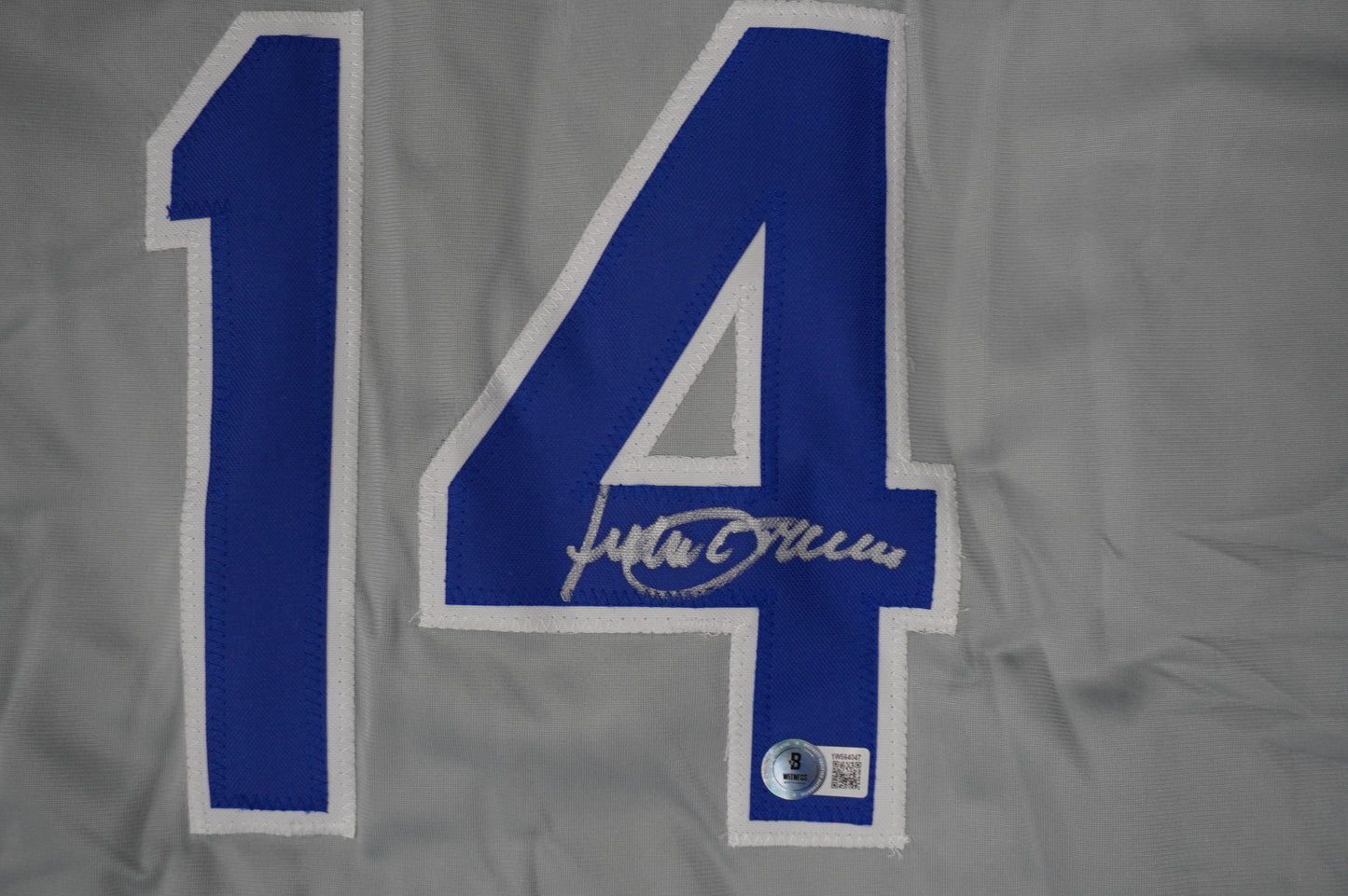 JULIO FRANCO TEXAS RANGERS SIGNED ROAD JERSEY BAS COA