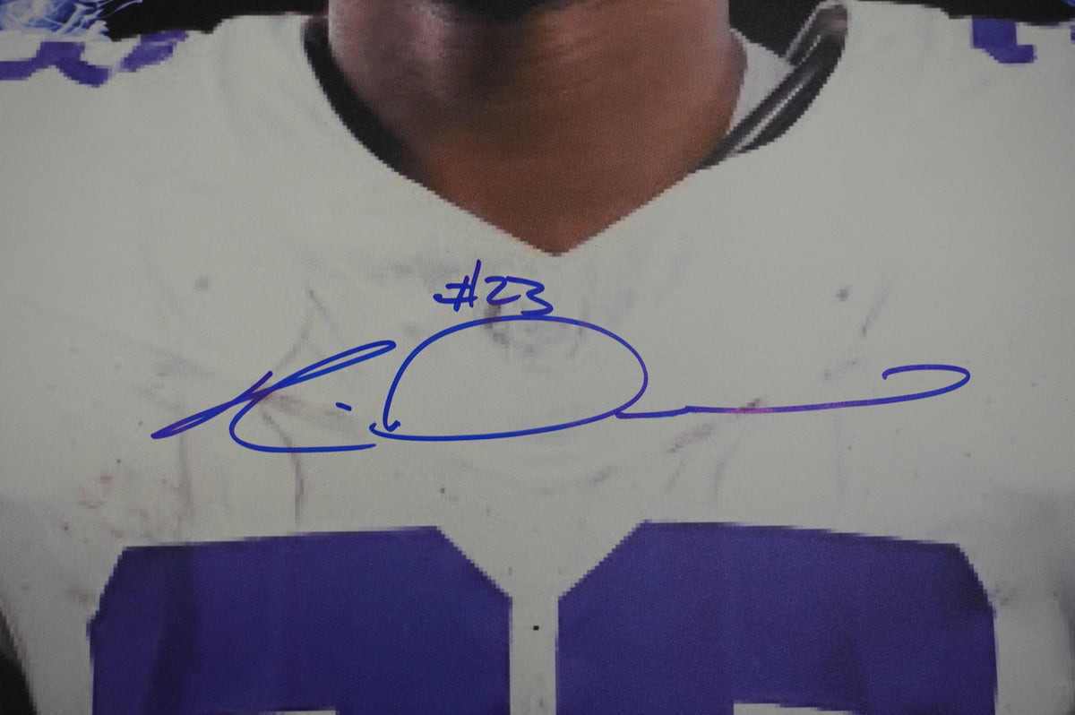 RICO DOWDLE DALLAS COWBOYS SIGNED 24x36 Dallas Card Show FOAM BOARD BAS