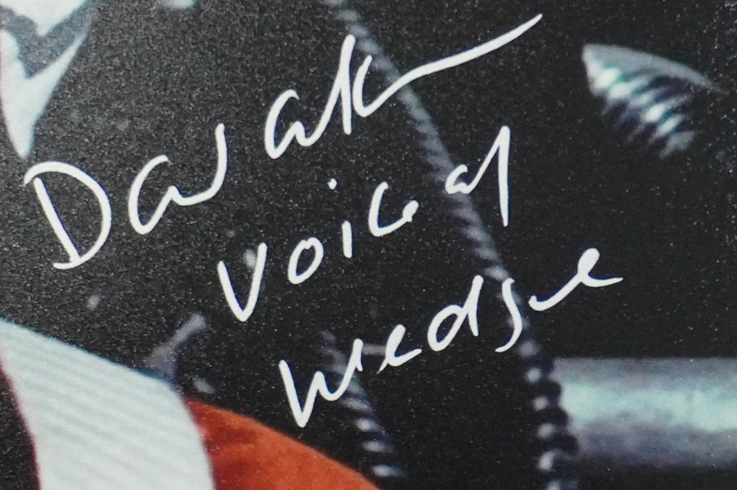 DAVID ANKRUM SIGNED 8x10 PHOTO STAR WARS Voice of Wedge w/Inscriptions BAS COA