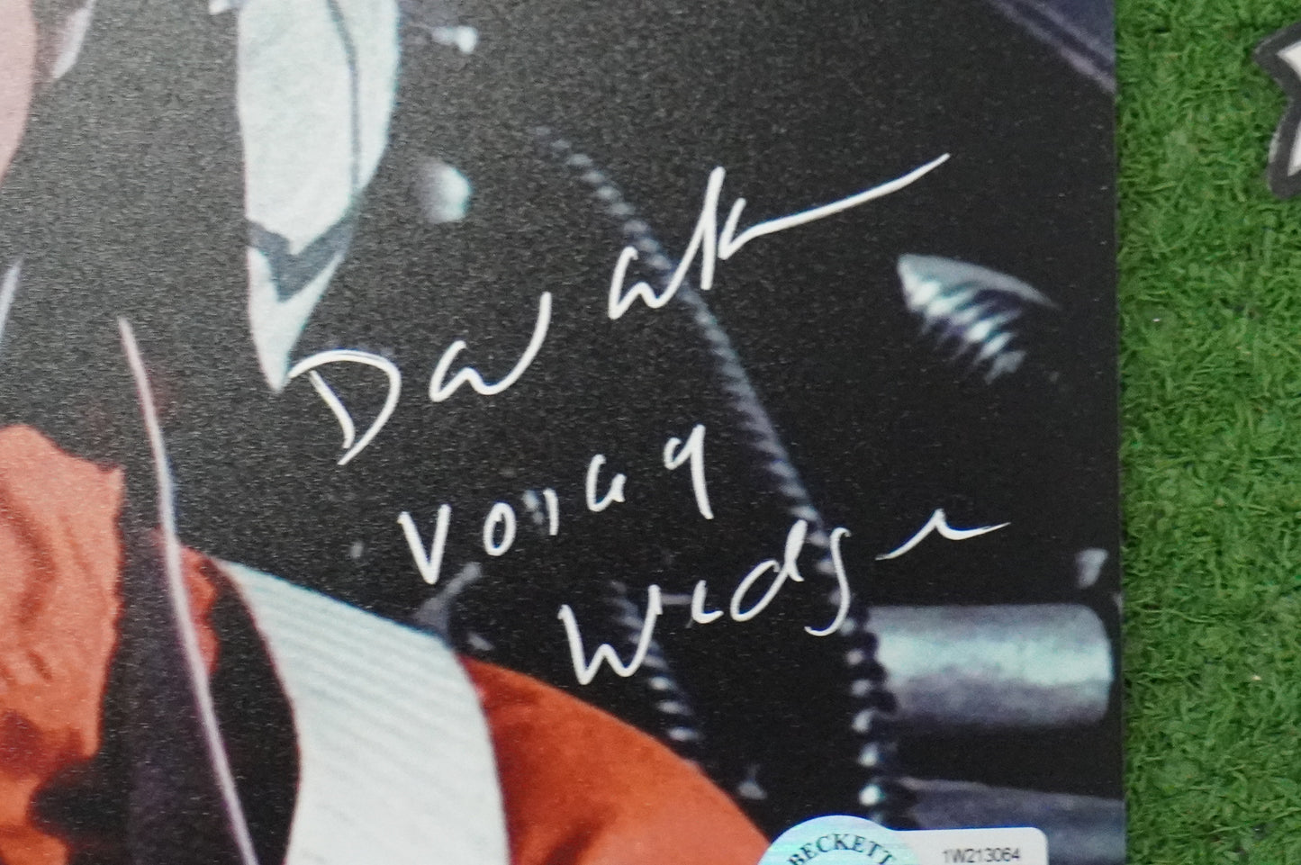 DAVID ANKRUM SIGNED 8x10 PHOTO STAR WARS Voice of Wedge w/Inscriptions BAS COA