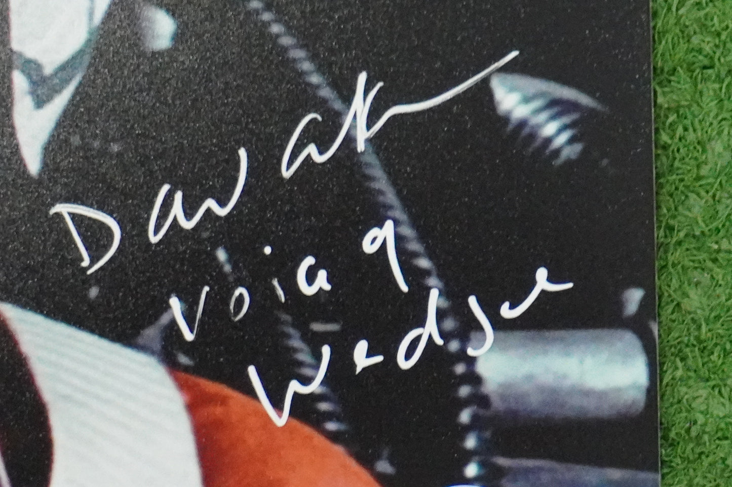 DAVID ANKRUM SIGNED 8x10 PHOTO STAR WARS Voice of Wedge w/Inscriptions BAS COA