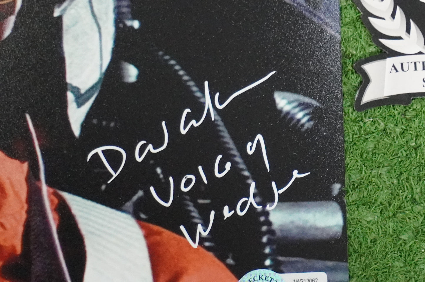 DAVID ANKRUM SIGNED 8x10 PHOTO STAR WARS Voice of Wedge w/Inscriptions BAS COA