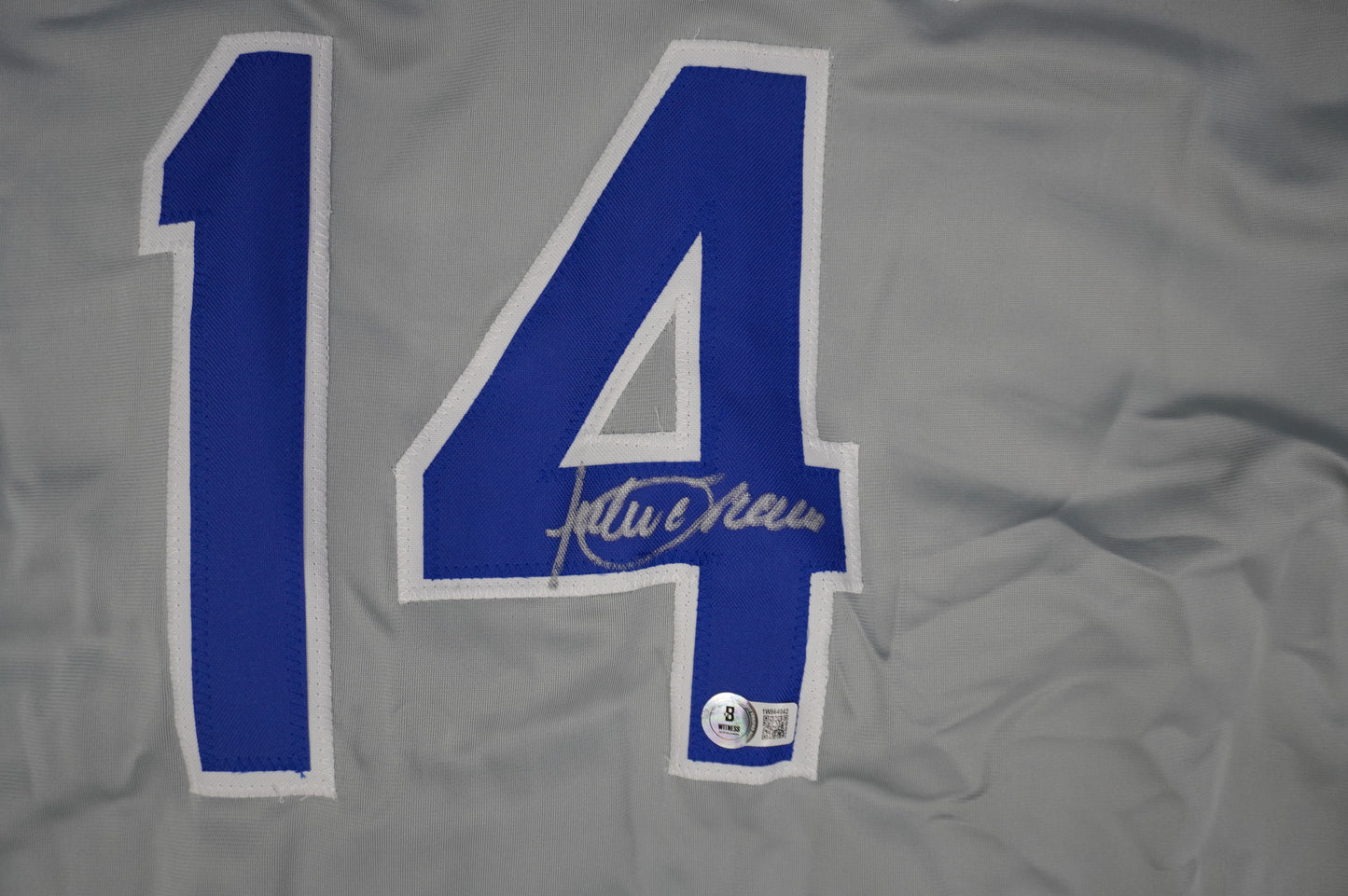 JULIO FRANCO TEXAS RANGERS SIGNED ROAD JERSEY BAS COA