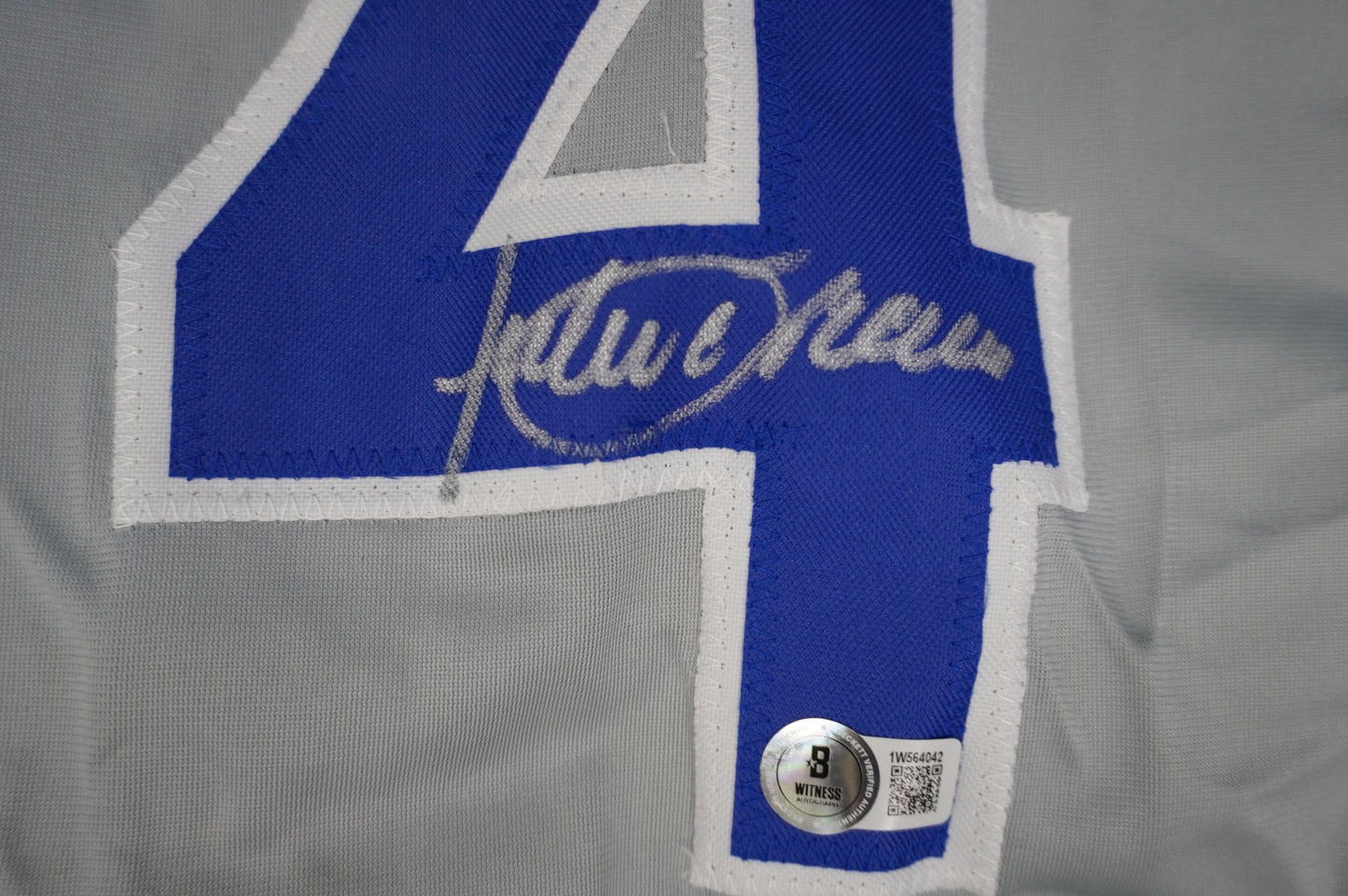 JULIO FRANCO TEXAS RANGERS SIGNED ROAD JERSEY BAS COA