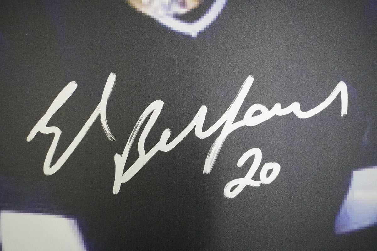 ED BELFOUR DALLAS STARS SIGNED 24x36 Dallas Card Show FOAM BOARD Blackhawks BAS