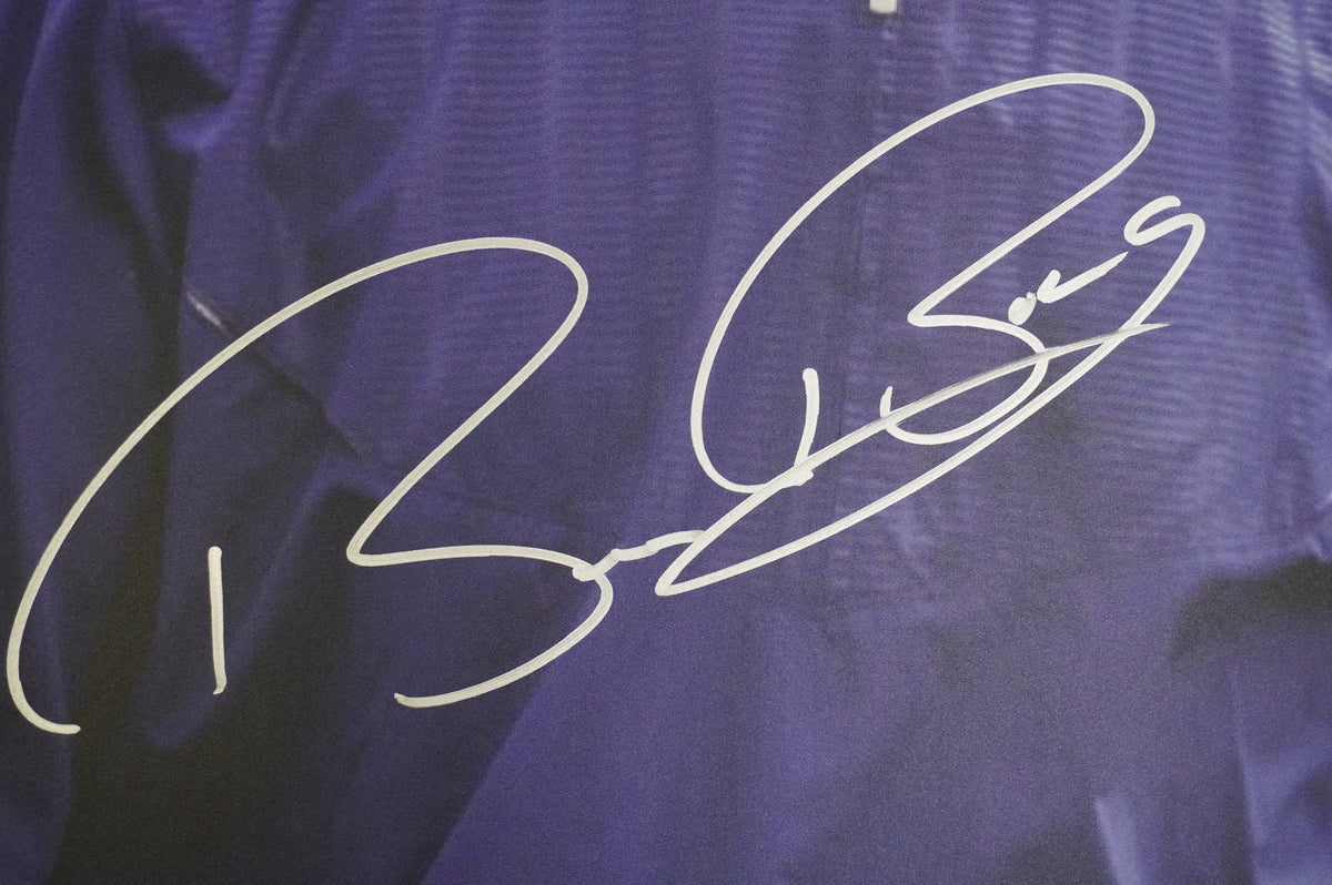 BRUCE BOCHY TEXAS RANGERS SIGNED 24x36 Dallas Card Show FOAM BOARD Padres BAS