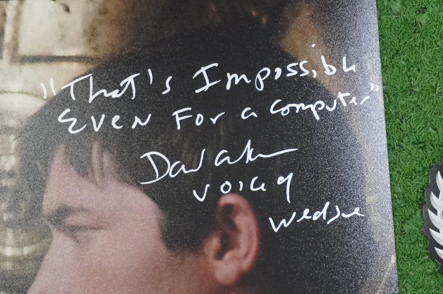 DAVID ANKRUM SIGNED 8x10 PHOTO STAR WARS Voice of Wedge w/Inscriptions BAS COA