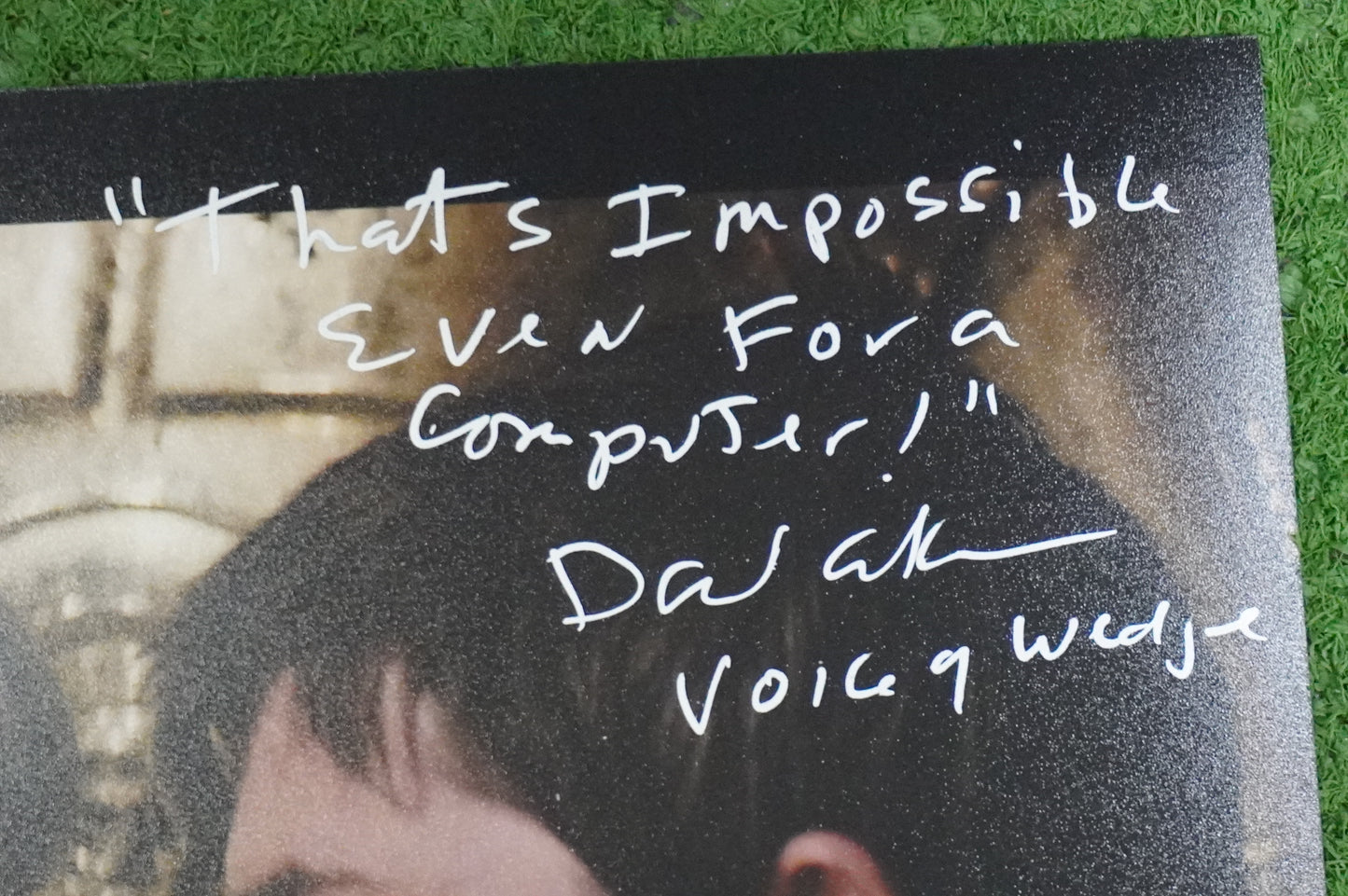 DAVID ANKRUM SIGNED 8x10 PHOTO STAR WARS Voice of Wedge w/Inscriptions BAS COA