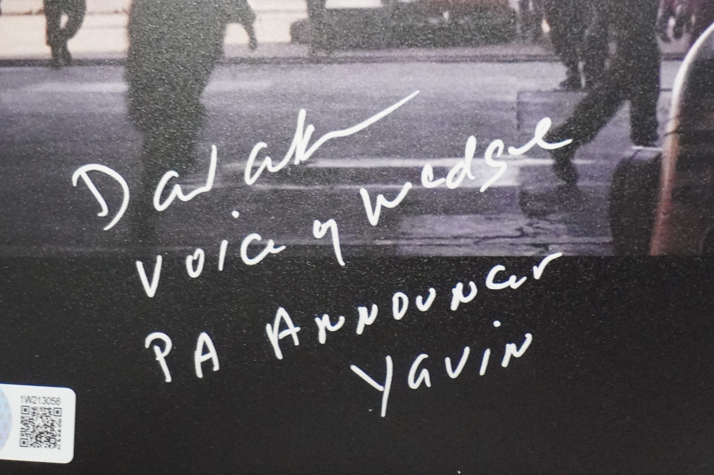 DAVID ANKRUM SIGNED 8x10 PHOTO STAR WARS Voice of Wedge w/Inscriptions BAS COA