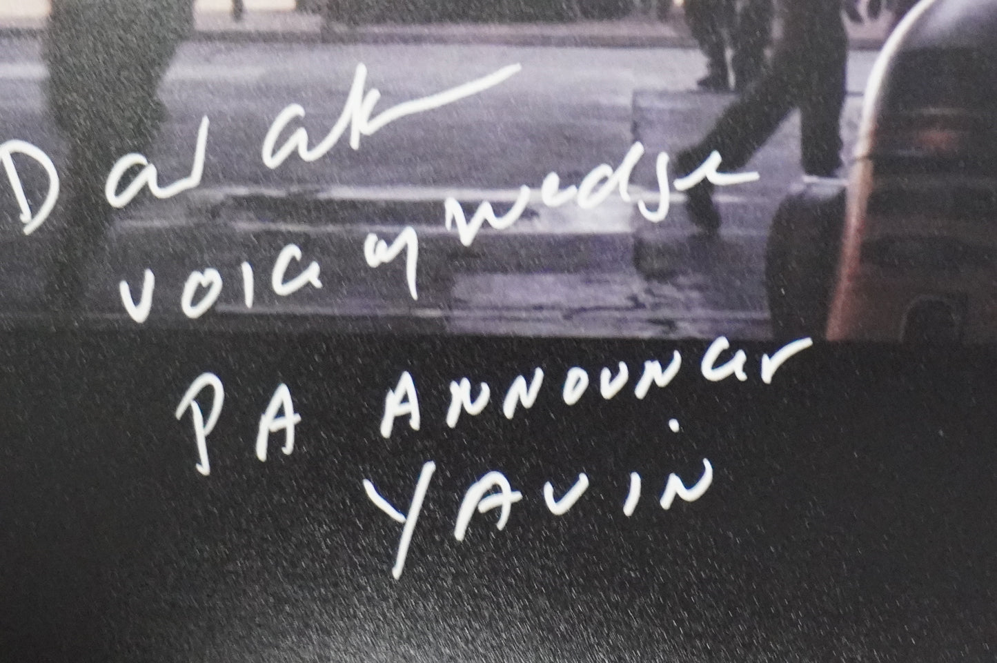 DAVID ANKRUM SIGNED 8x10 PHOTO STAR WARS Voice of Wedge w/Inscriptions BAS COA