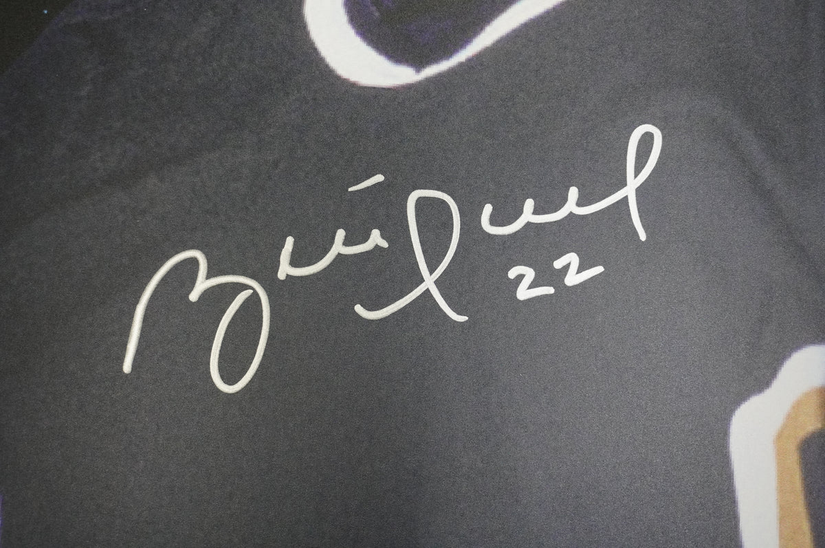 BRETT HULL DALLAS STARS SIGNED 24x36 Dallas Card Show FOAM BOARD BAS