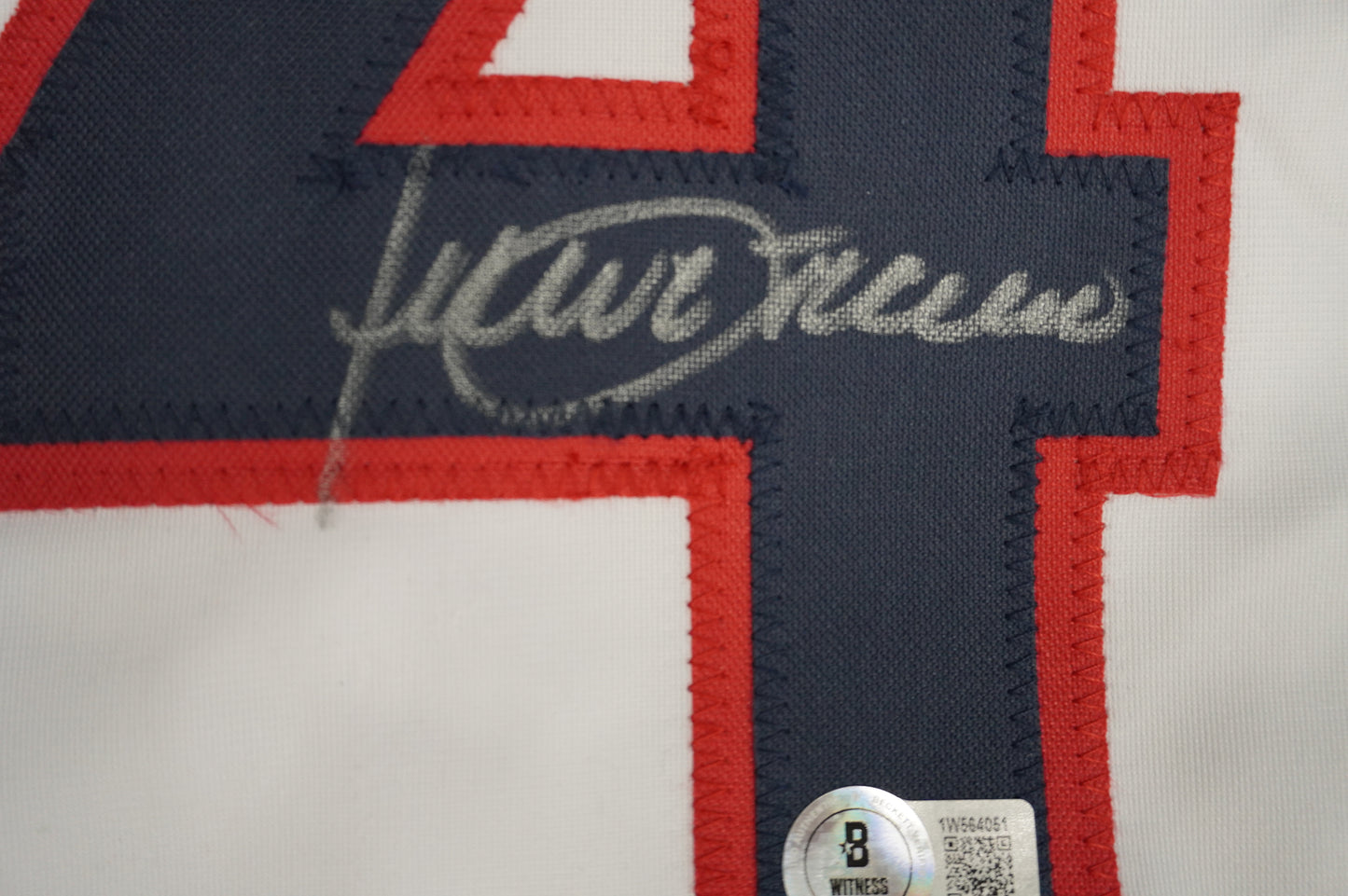 JULIO FRANCO CLEVELAND INDIANS SIGNED JERSEY BAS COA